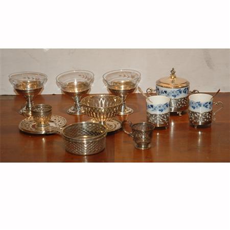 Appraisal: Miscellaneous Group of Continental English and Sterling Silver Demitasse Cup