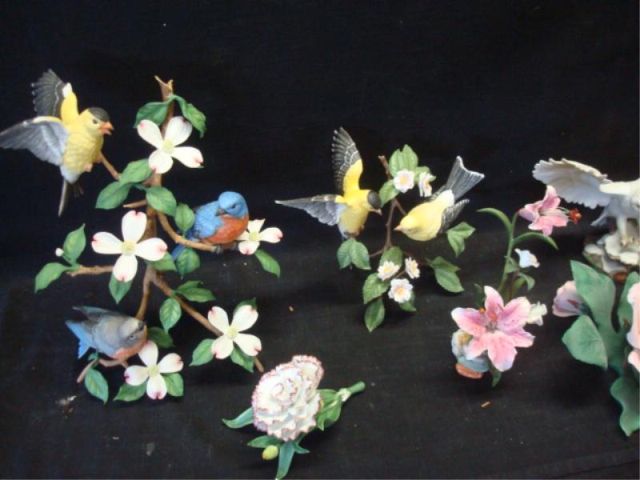 Appraisal: Lot of LENOX Porcelain Birds Flowers Some in as is