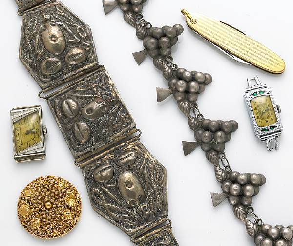 Appraisal: A collection of miscellaneous silver gold-filled metal jewelry watch cases