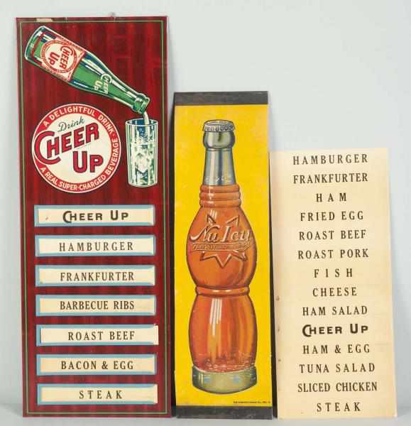 Appraisal: Lot of Soda Signs Description s to s Includes one