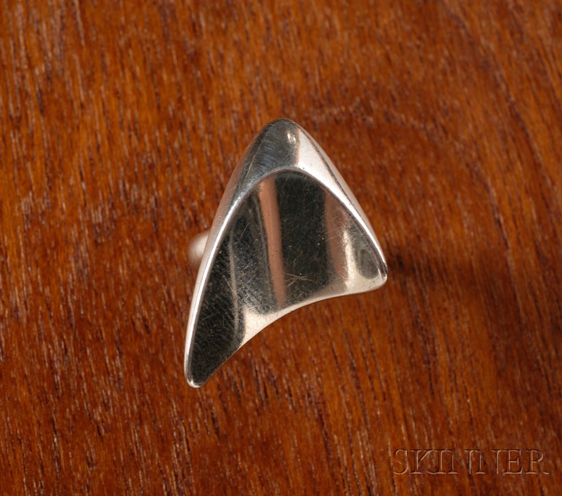 Appraisal: Georg Jensen Ring Sterling silver Henning Koppel Denmark Triangular form