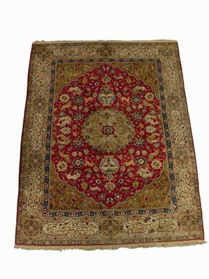 Appraisal: A Tabriz carpet North West Persia x in x cm