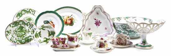 Appraisal: A Collection of Porcelain Articles comprising a pair of Herend