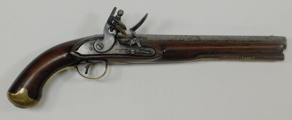 Appraisal: Henry Deringer Contract Flintlock Pistol United States C bore walnut