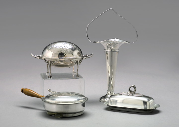 Appraisal: Group of Four Silver Items consisting of an R Wallace