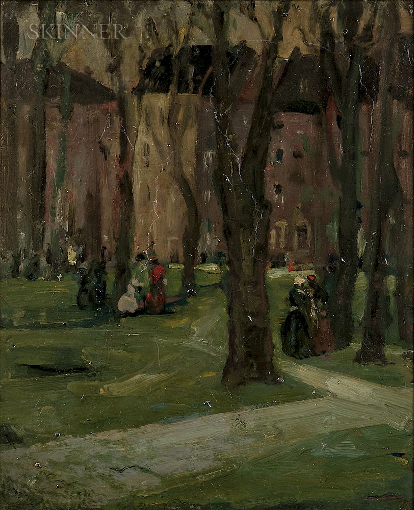 Appraisal: Robert Henri American - Old Square Philadelphia Robert Henri American