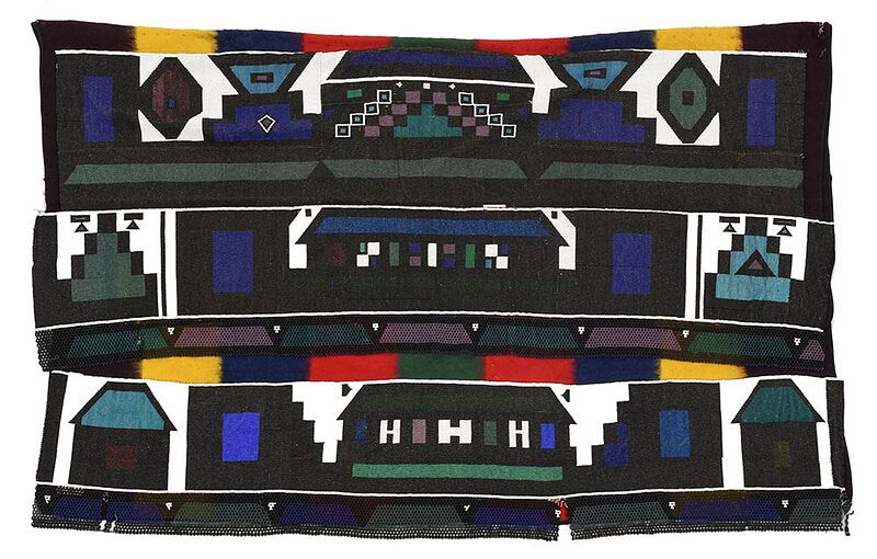 Appraisal: South African Ndebele Tribe Beaded Cloak Kenyan th century three