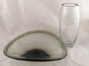 Appraisal: A large Holmegaard glass bowl with undulating rim x cm