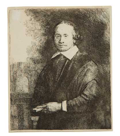 Appraisal: REMBRANDT VAN RIJN Jan Antonides van der Linden Physician Etching