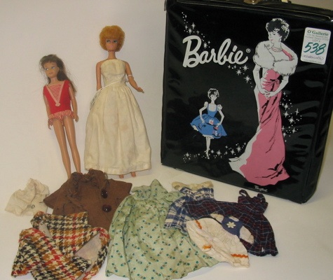 Appraisal: A COLLECTION OF BARBIE MEMORABILIA a Bubble cut Barbie doll