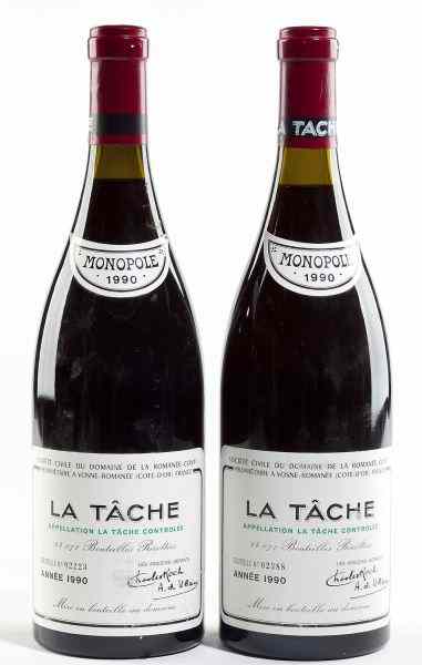 Appraisal: La TacheDomaine Romanee-Conti bottles - cm lbsl''I cannot think of