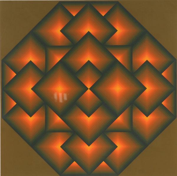 Appraisal: Jurgen Peters Oktojou V Op Art print artist proof x