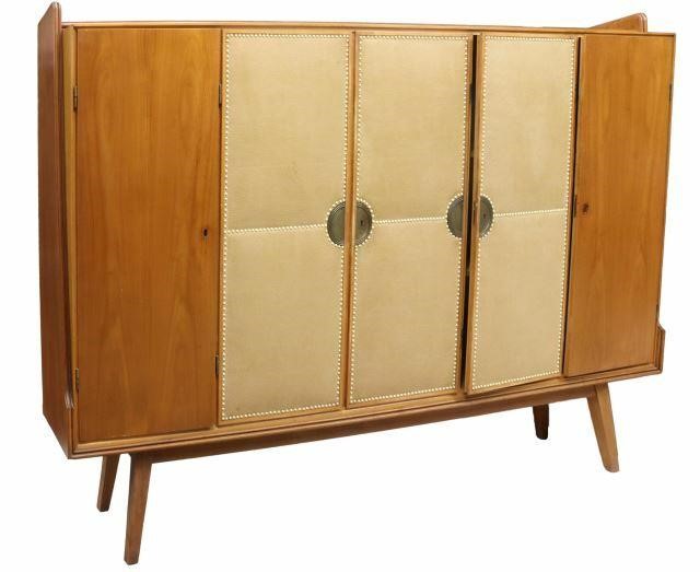 Appraisal: Italian mid-century modern sideboard c s raised angular side panels