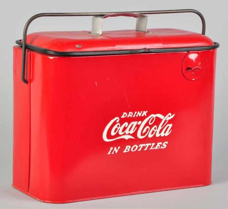 Appraisal: Coca-Cola Picnic Cooler s Repainted interior and exterior Still exhibits