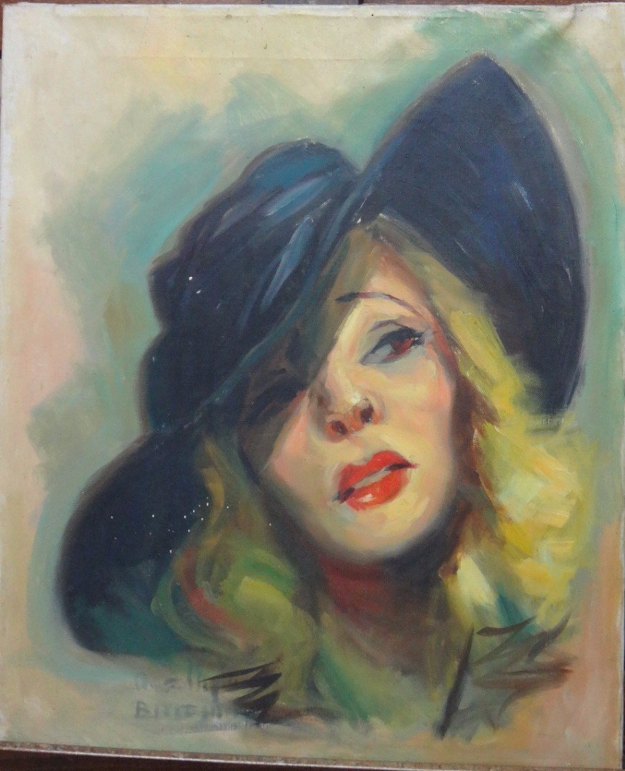 Appraisal: Aime van Belleghem - Portrait studies four oil on canvas