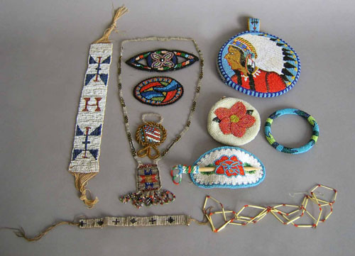 Appraisal: Native American beaded accoutrements