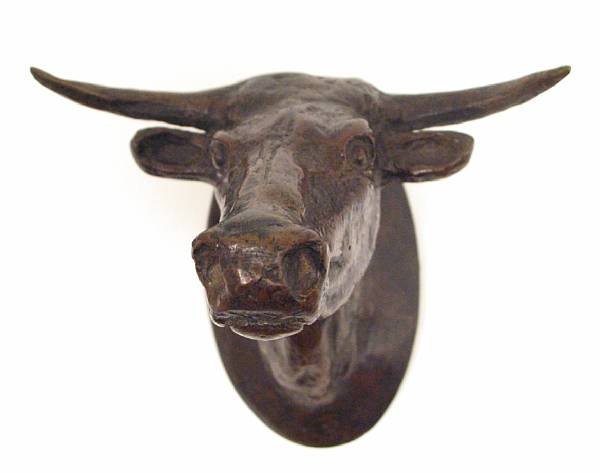 Appraisal: After Charles Marion Russell American Bull's Head inscribed and numbered