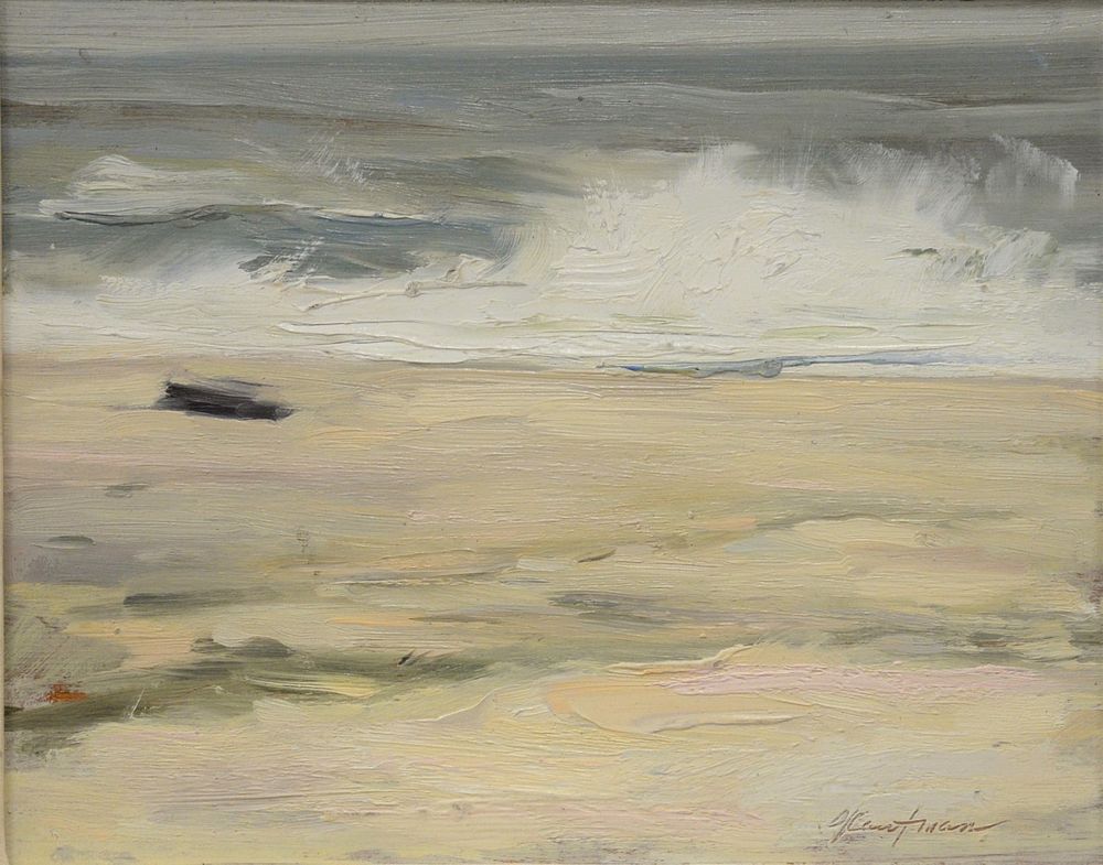 Appraisal: Stuart Kaufman - Wild Surf at Westhampton oil on panel