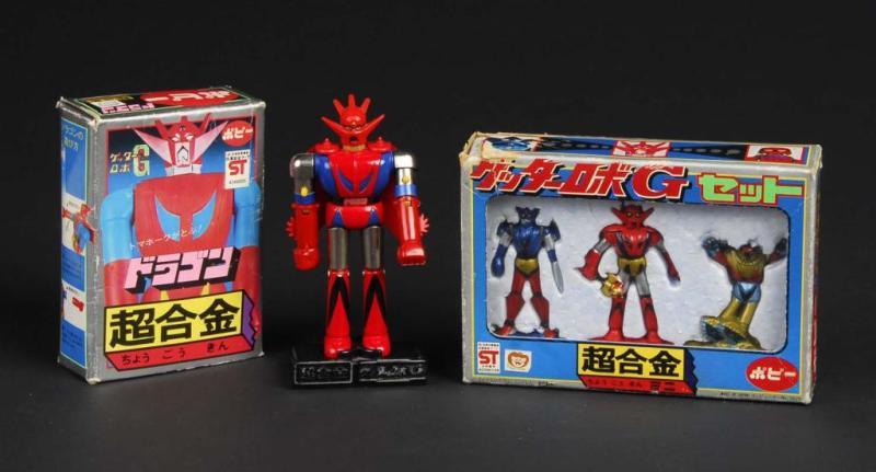 Appraisal: Chogokin Getta Robo Set Description Japanese Made by Popy Getta