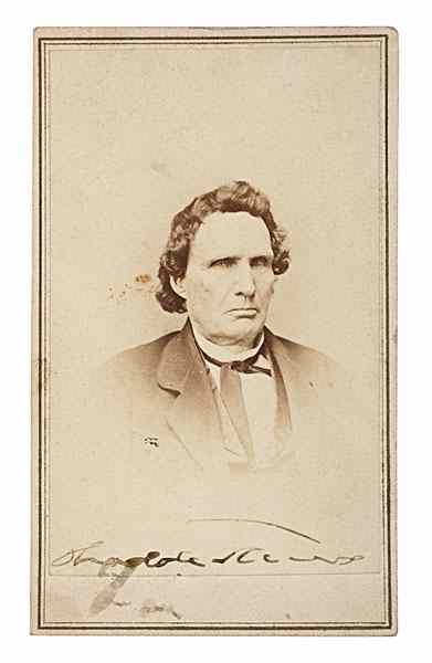 Appraisal: Thaddeus Stevens Abolitionist Congressman Autographed CDV Plus Lot of featuring