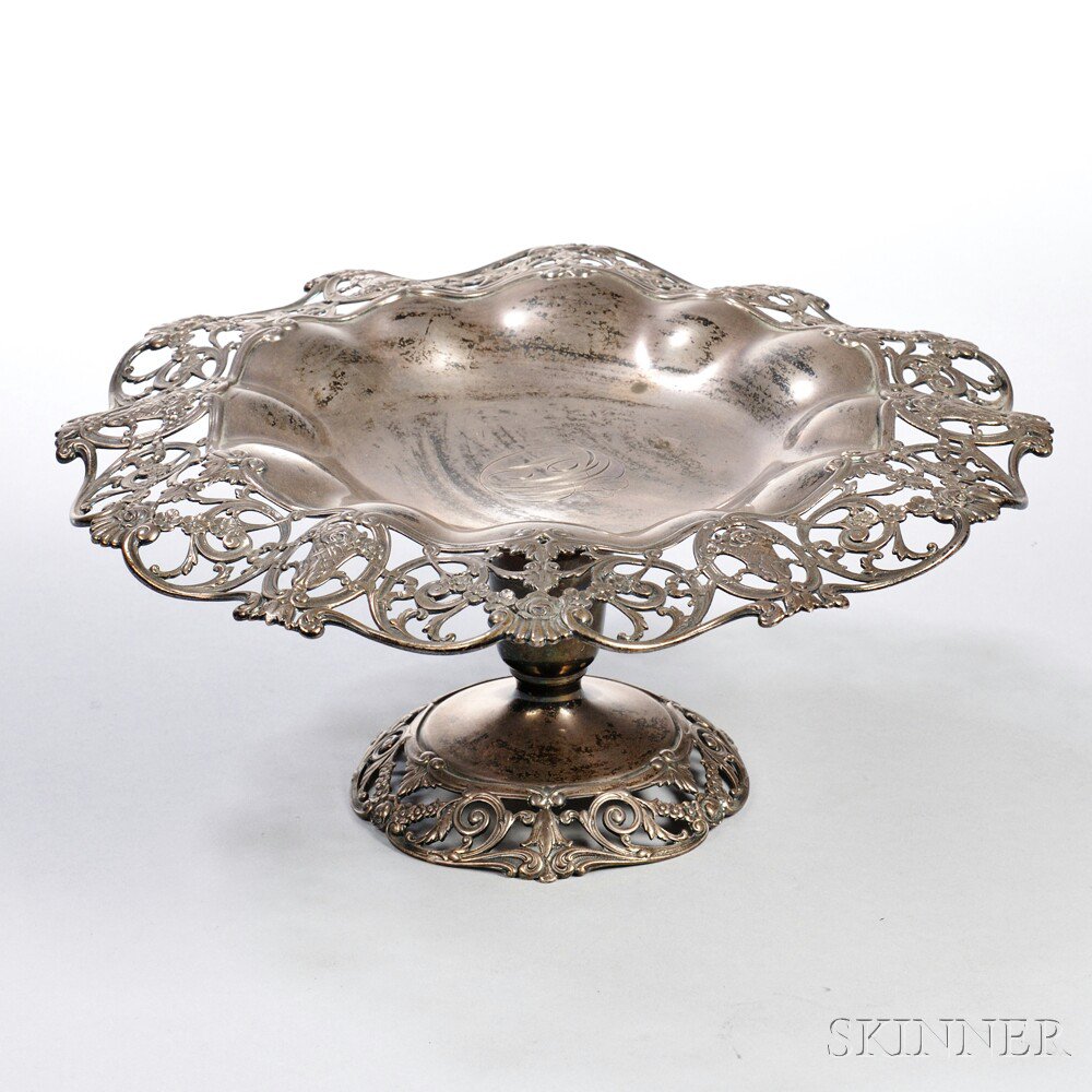 Appraisal: Gorham Sterling Silver Tazza Providence mid- th century with a