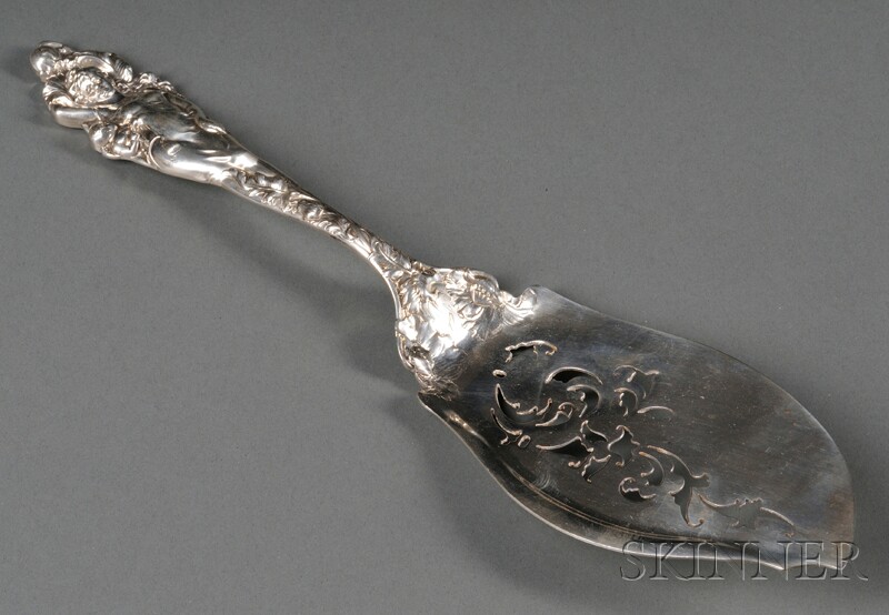 Appraisal: Reed Barton Sterling Love Disarmed Fish Slice c with heavily