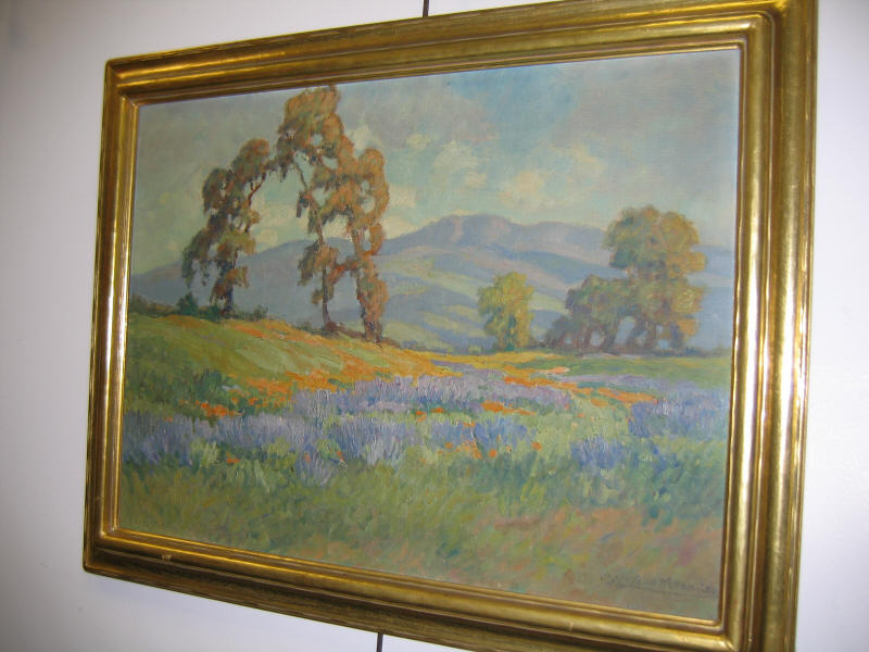 Appraisal: CLYDE LEON KELLER AMERICAN - California mountain landscape oil on