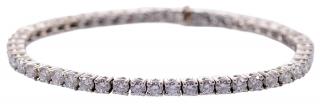 Appraisal: kt Diamond Tennis Bracelet round brilliant diamonds estimated total weight