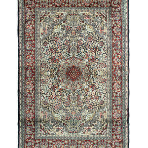 Appraisal: A Silk Tabriz Rug th Century feet x feet inches