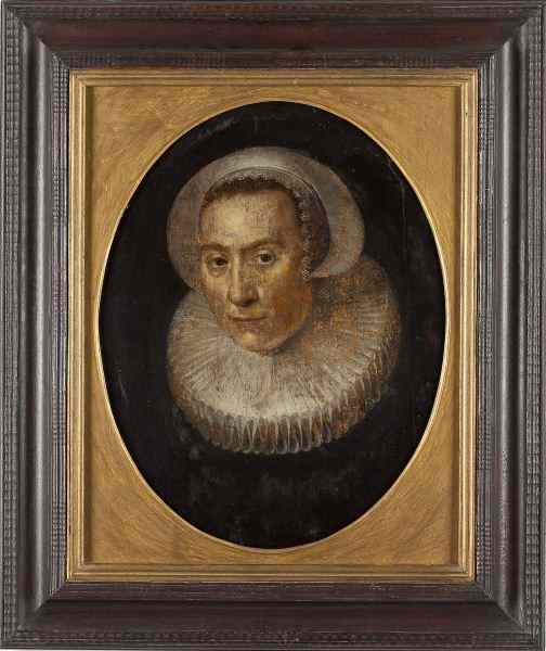 Appraisal: Old Master Portrait of a Ladyoil on canvas laid on