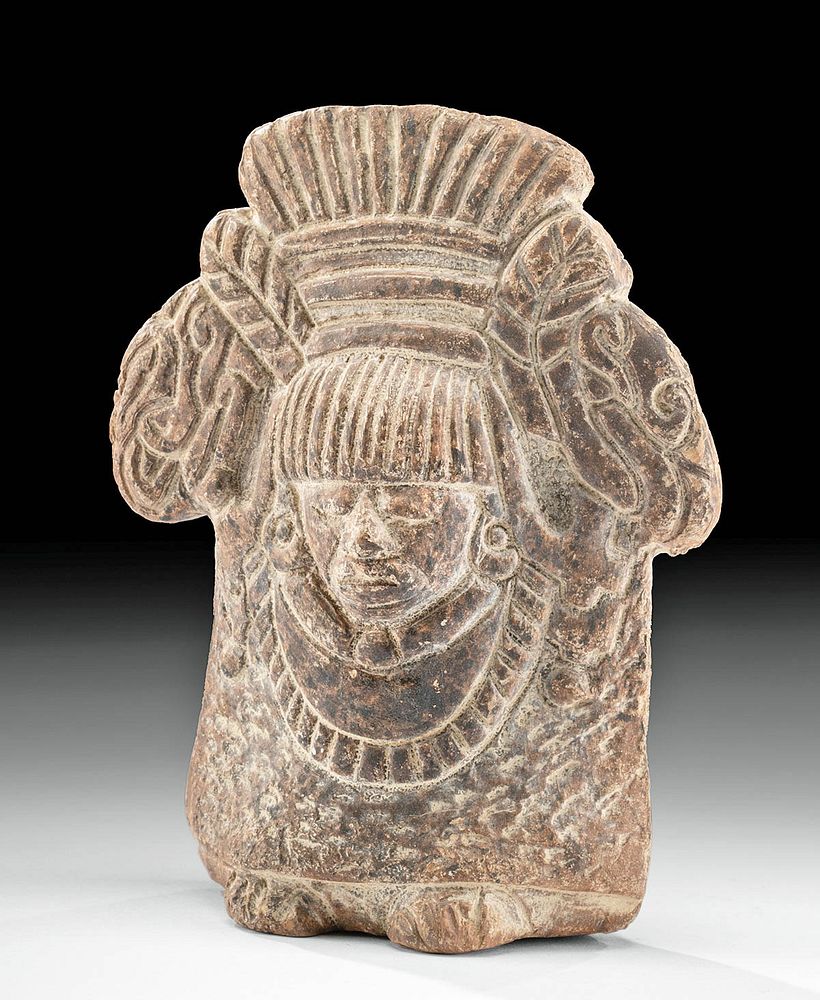 Appraisal: Veracruz Nopiloa Pottery Lord Figure First Time At Auction Pre-Columbian