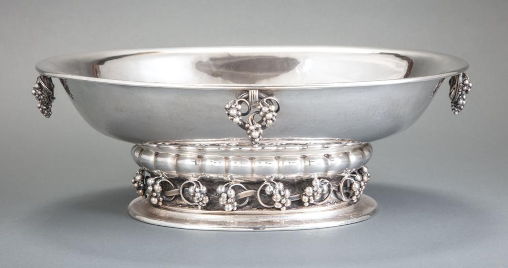 Appraisal: Georg Jensen Sterling Silver Centerpiece Bowl pattern A designed by