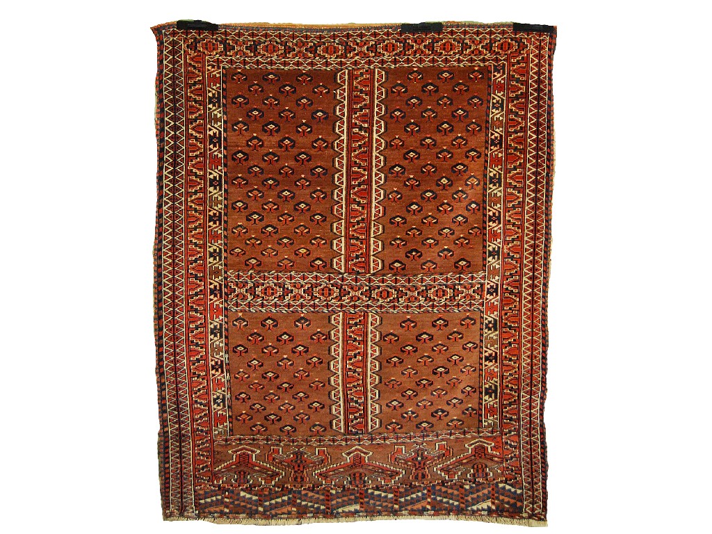 Appraisal: Turkoman 'Yomut' ensi rug st quarter th century