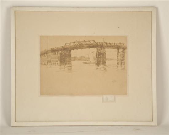 Appraisal: James Abbot McNeill Whistler - United States England Old Battersea