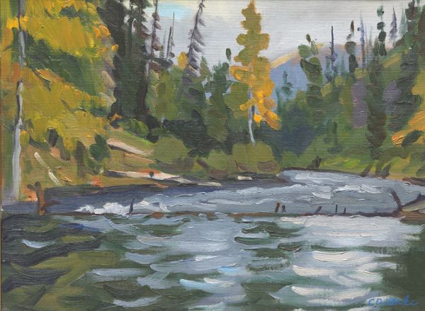 Appraisal: C D CLARKE AMERICAN B x Russian River Rapids Oil