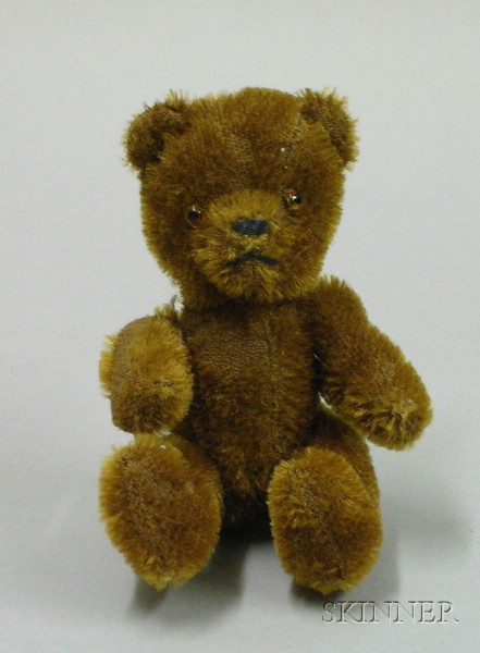 Appraisal: Small Dark Brown Mohair Teddy Bear s with glass eyes