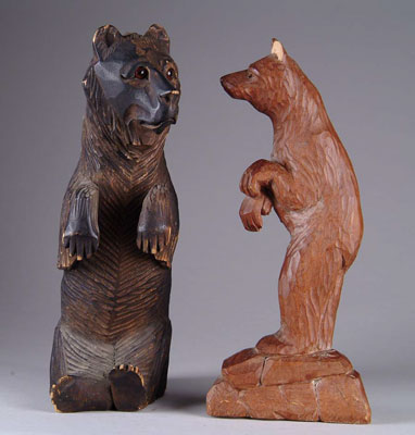 Appraisal: LOT OF BLACK FOREST ITEMS Includes doorstop and upright figure