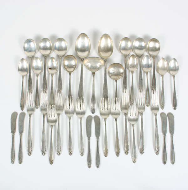 Appraisal: International Prelude sterling silver flatware including two serving spoons six