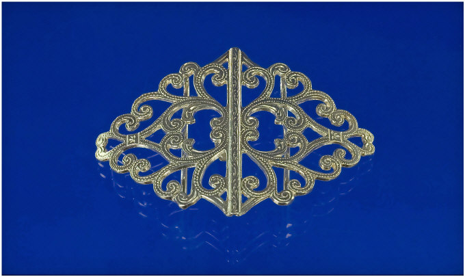 Appraisal: Silver Nurses Buckle stamped long