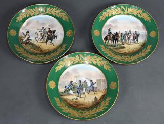 Appraisal: lot of Sevres Napoleonic cabinet plates lot of Sevres Napoleonic