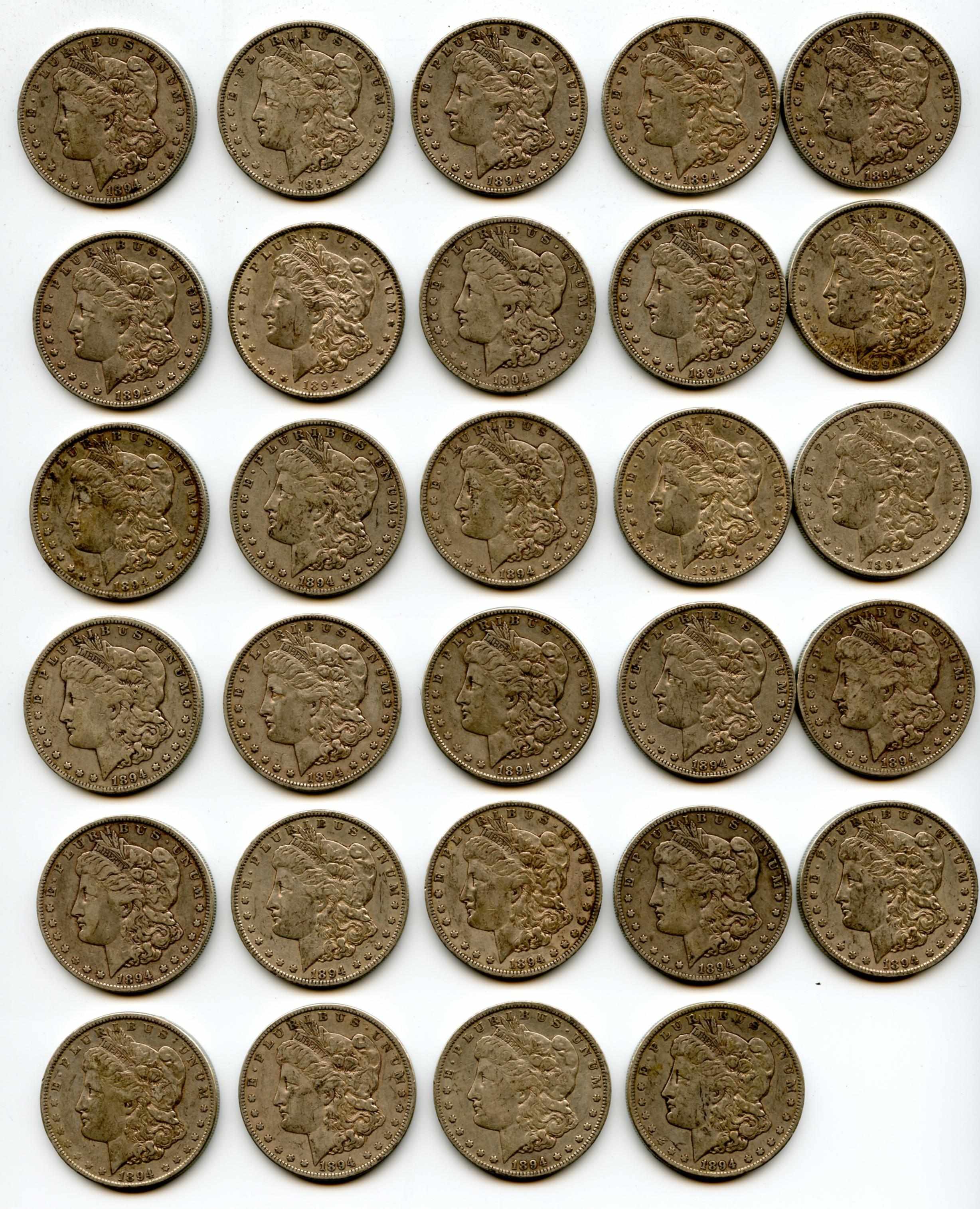 Appraisal: -O All coins appear fully original with moderate signs of