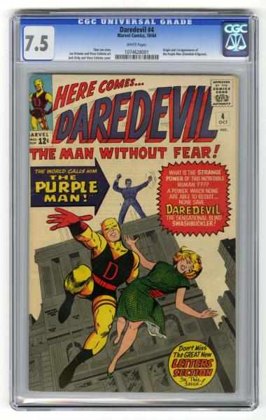 Appraisal: Daredevil CGC Marvel Comics Click for full description