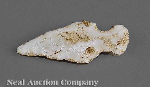 Appraisal: A Mezcala Carved Stone Arrowhead c BC - AD white