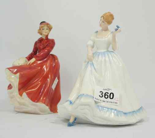 Appraisal: Royal Doulton Figures Paula HN and Louise HN