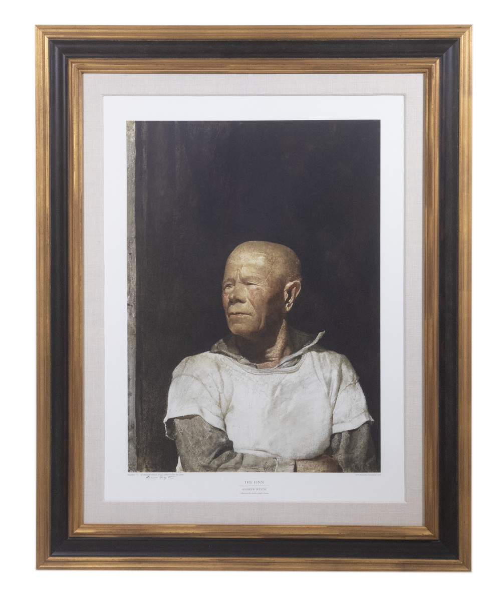 Appraisal: ANDREW NEWELL WYETH PA ME - The Finn collotype from