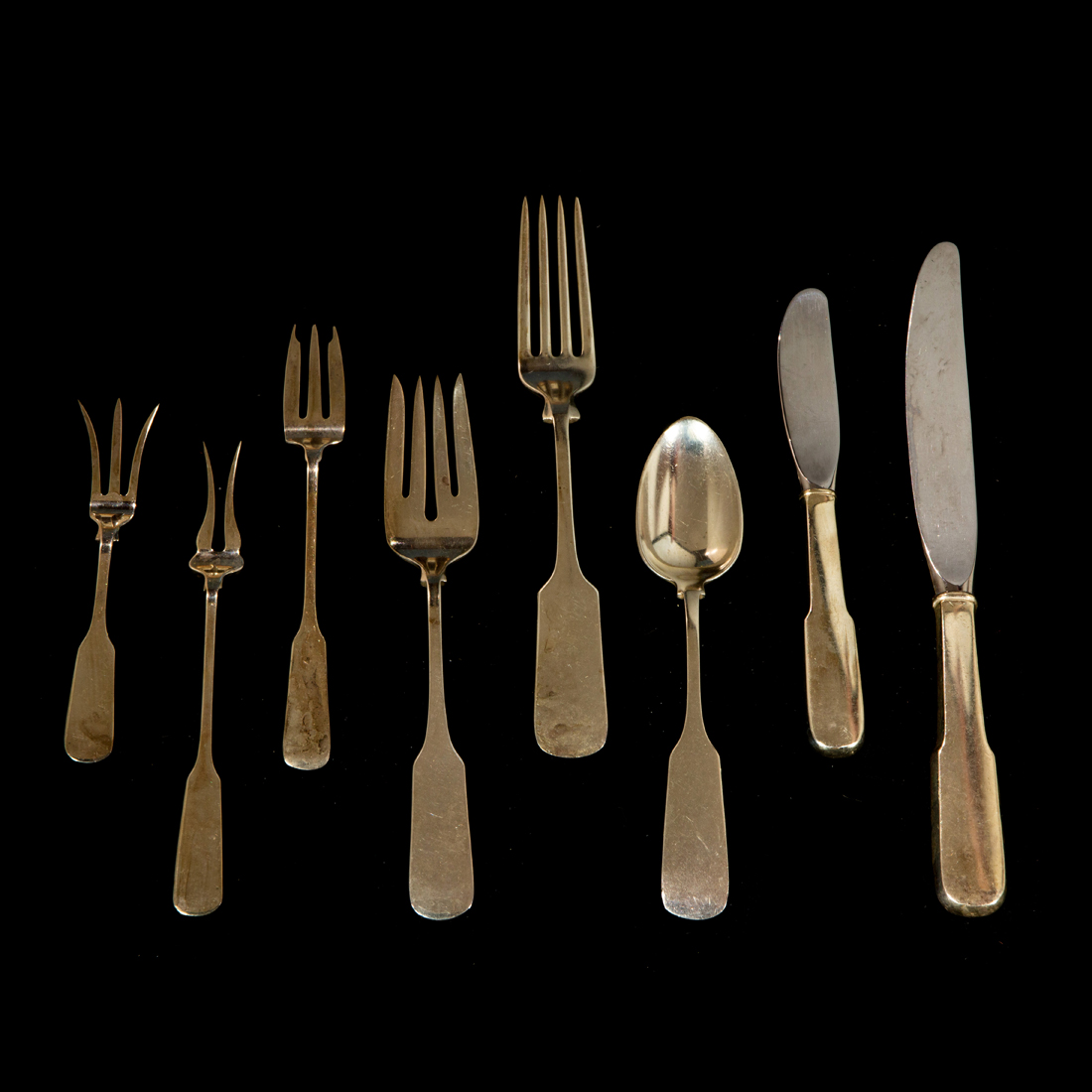 Appraisal: A PC SET GORHAM OLD ENGLISH TIPT FIDDLE STERLING FLATWARE