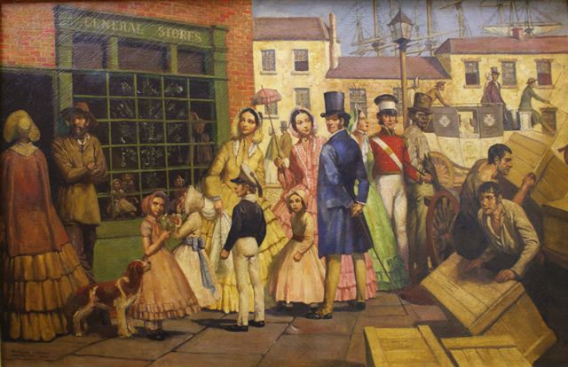 Appraisal: Raymond Lindsay - Christmas Shopping in Sydney One Hundred Years