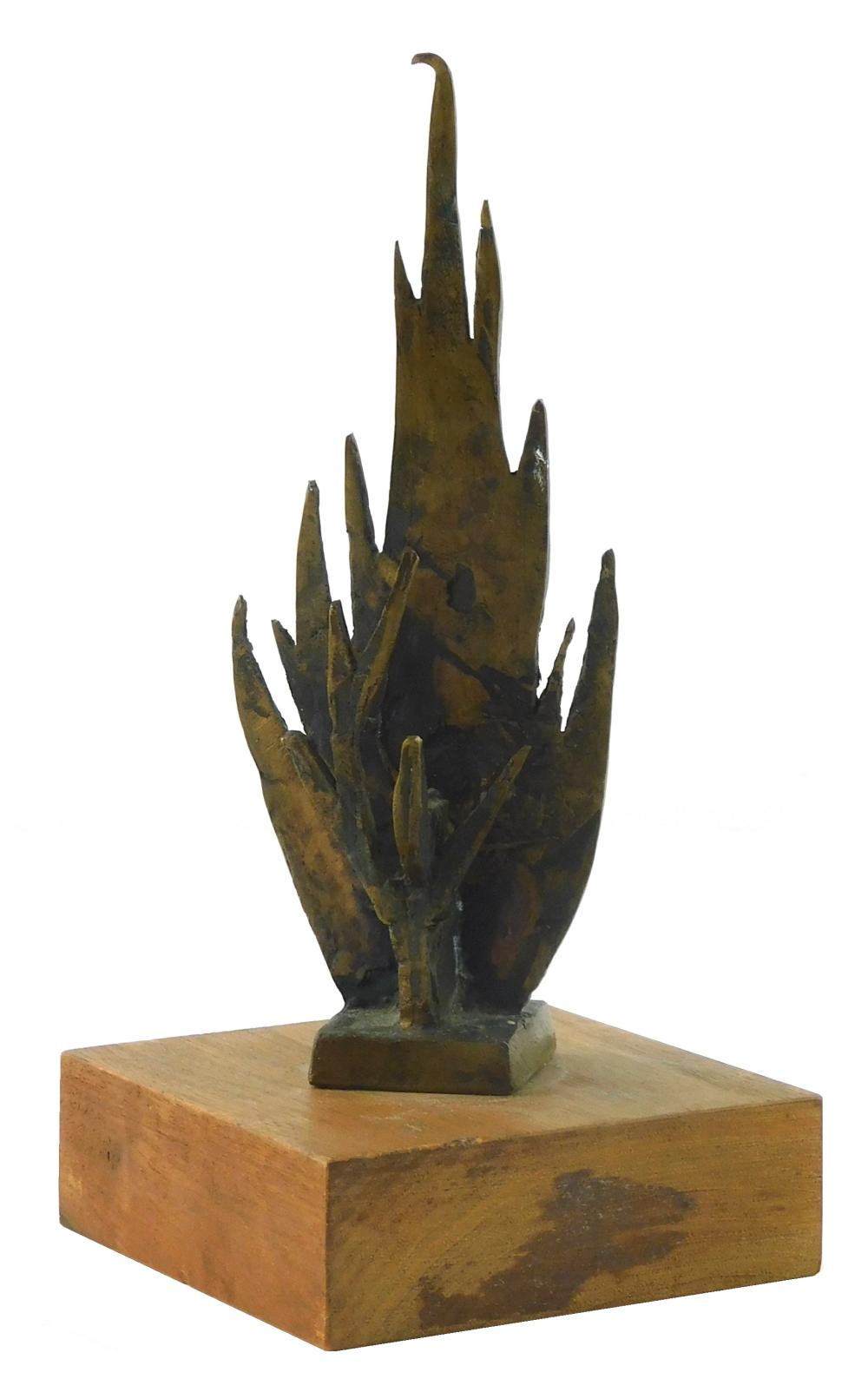 Appraisal: Chaim Gross American - The Burning Bush circa bronze sculpture