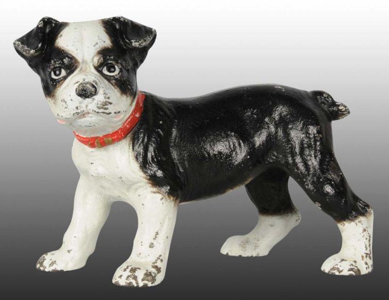 Appraisal: Standing Boston Terrier Dog Cast Iron Doorstop Description Full figure