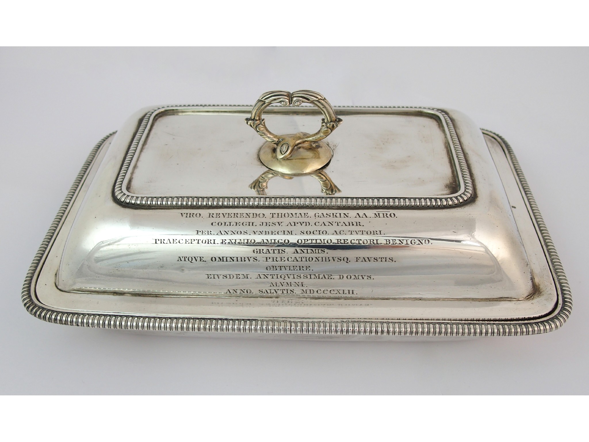 Appraisal: A George III silver entree dish and coverby Richard Cook